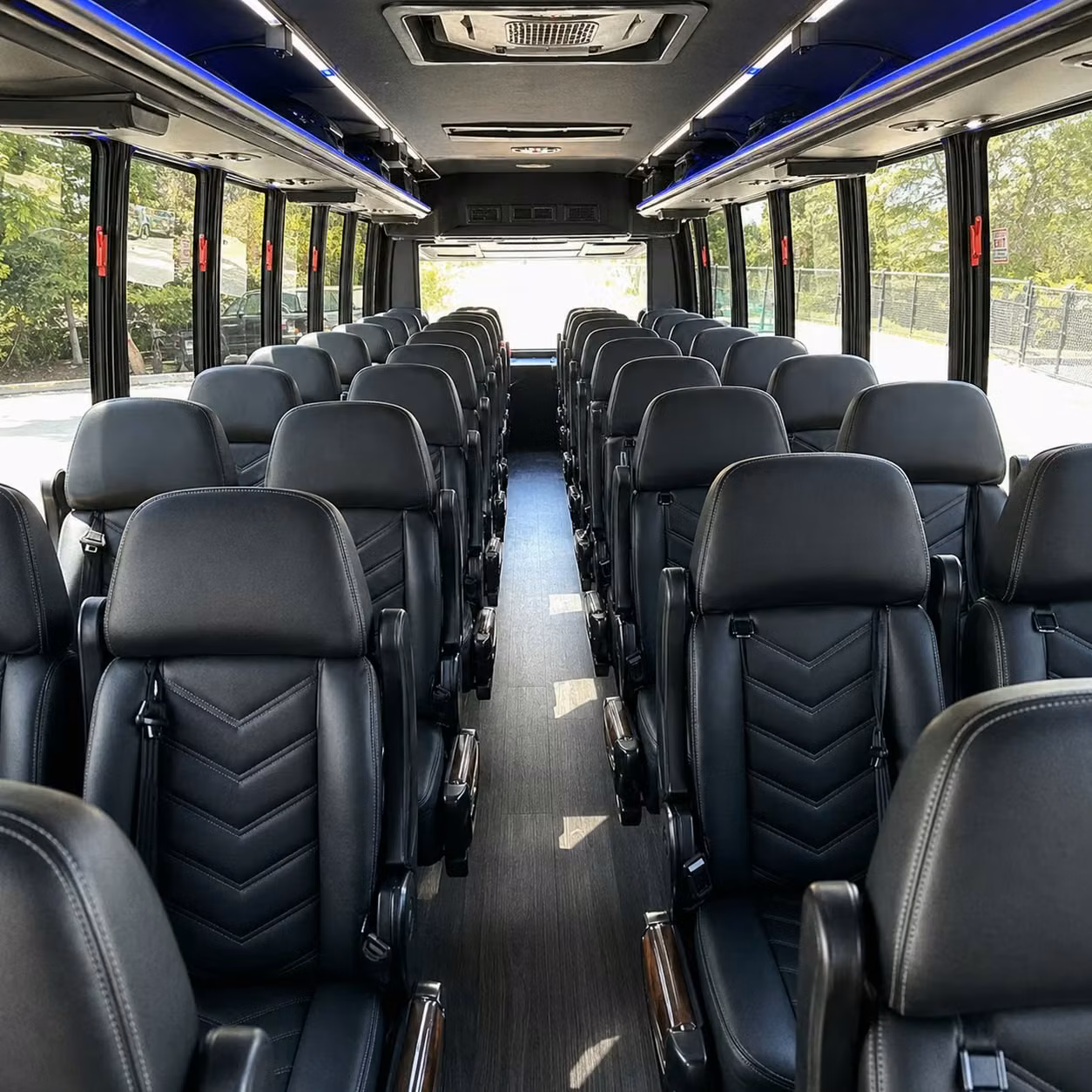 28 passenger minibus interior