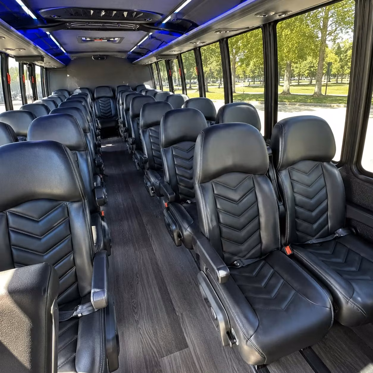 35 passenger minibus inside