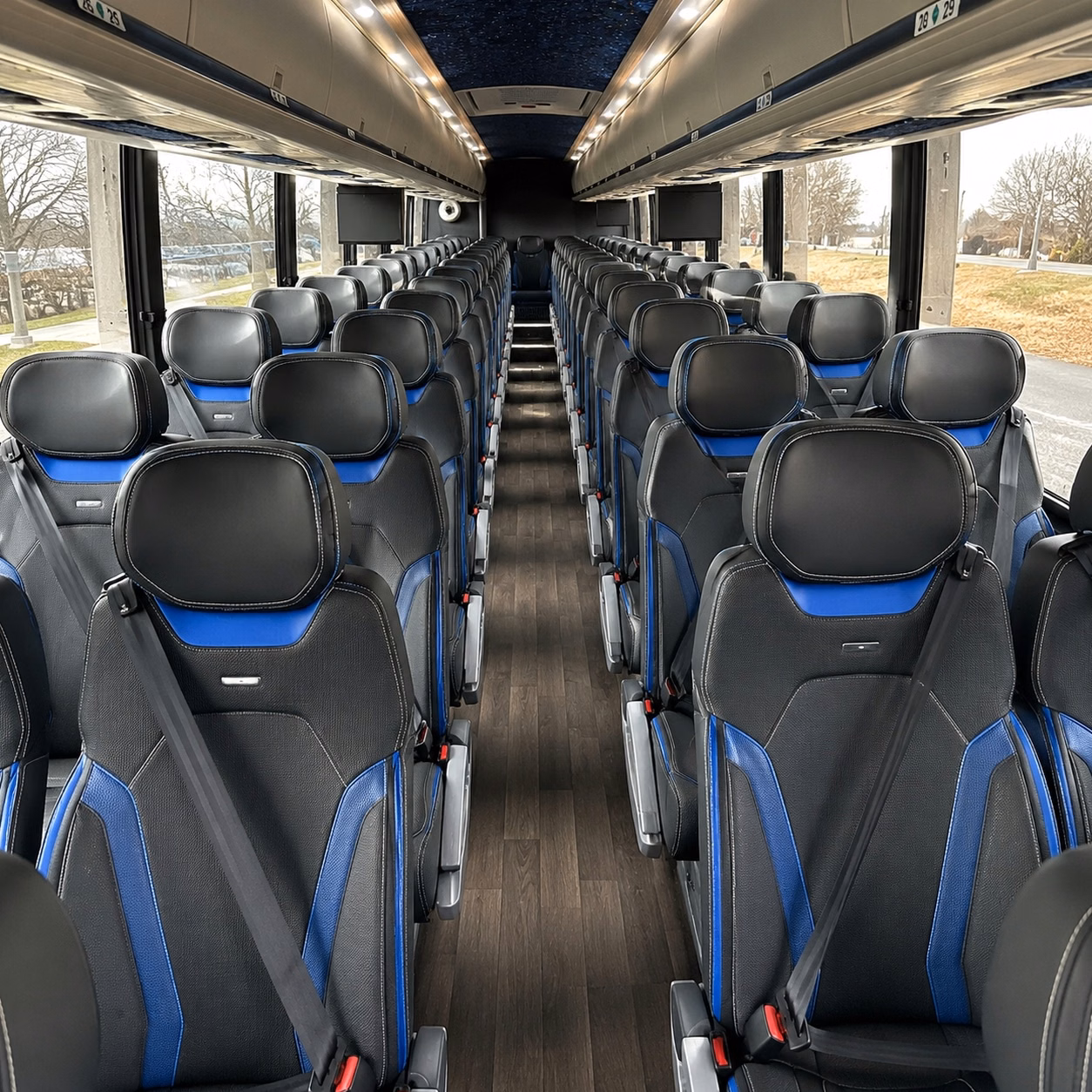 fullerton charter bus interior