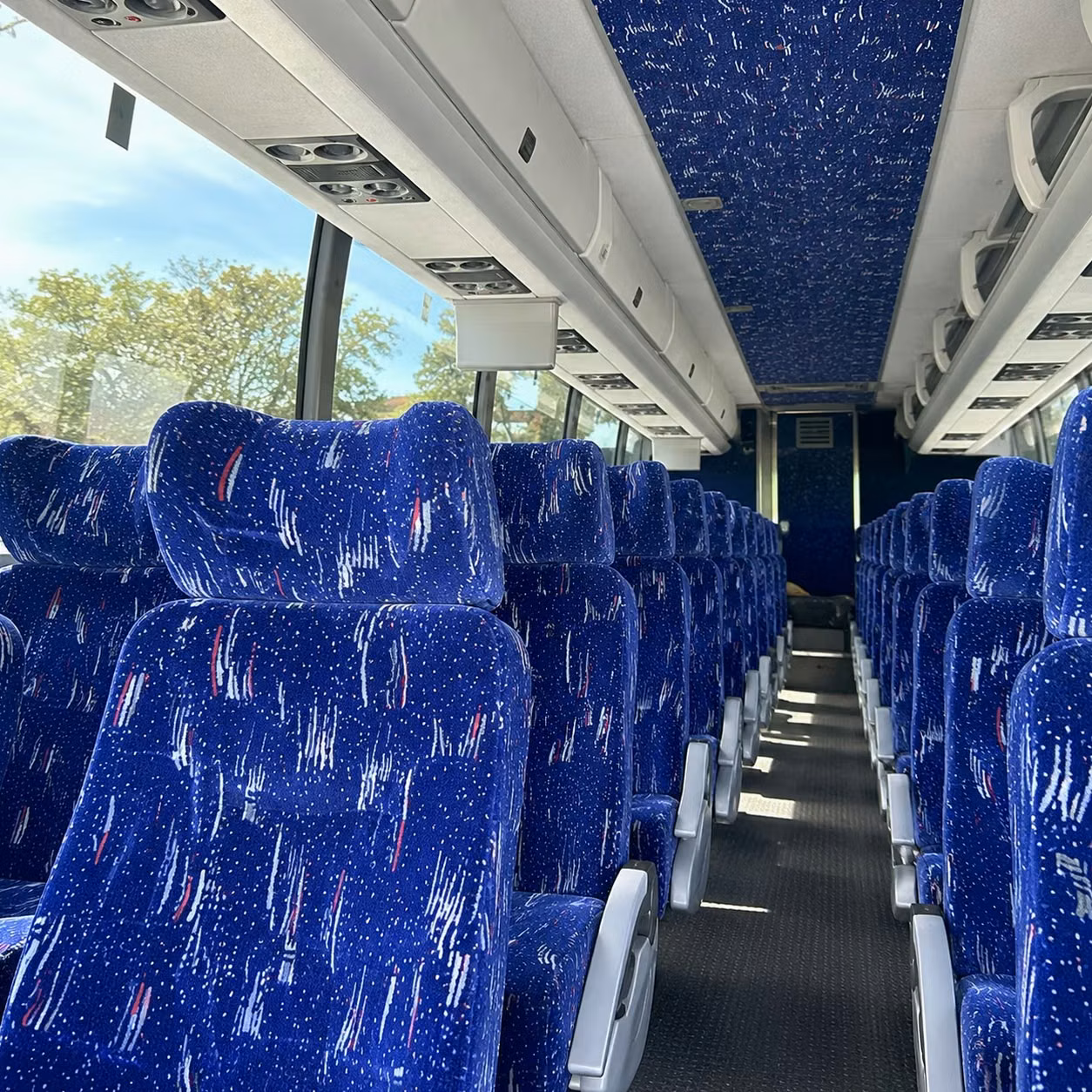 fullerton charter bus rental interior