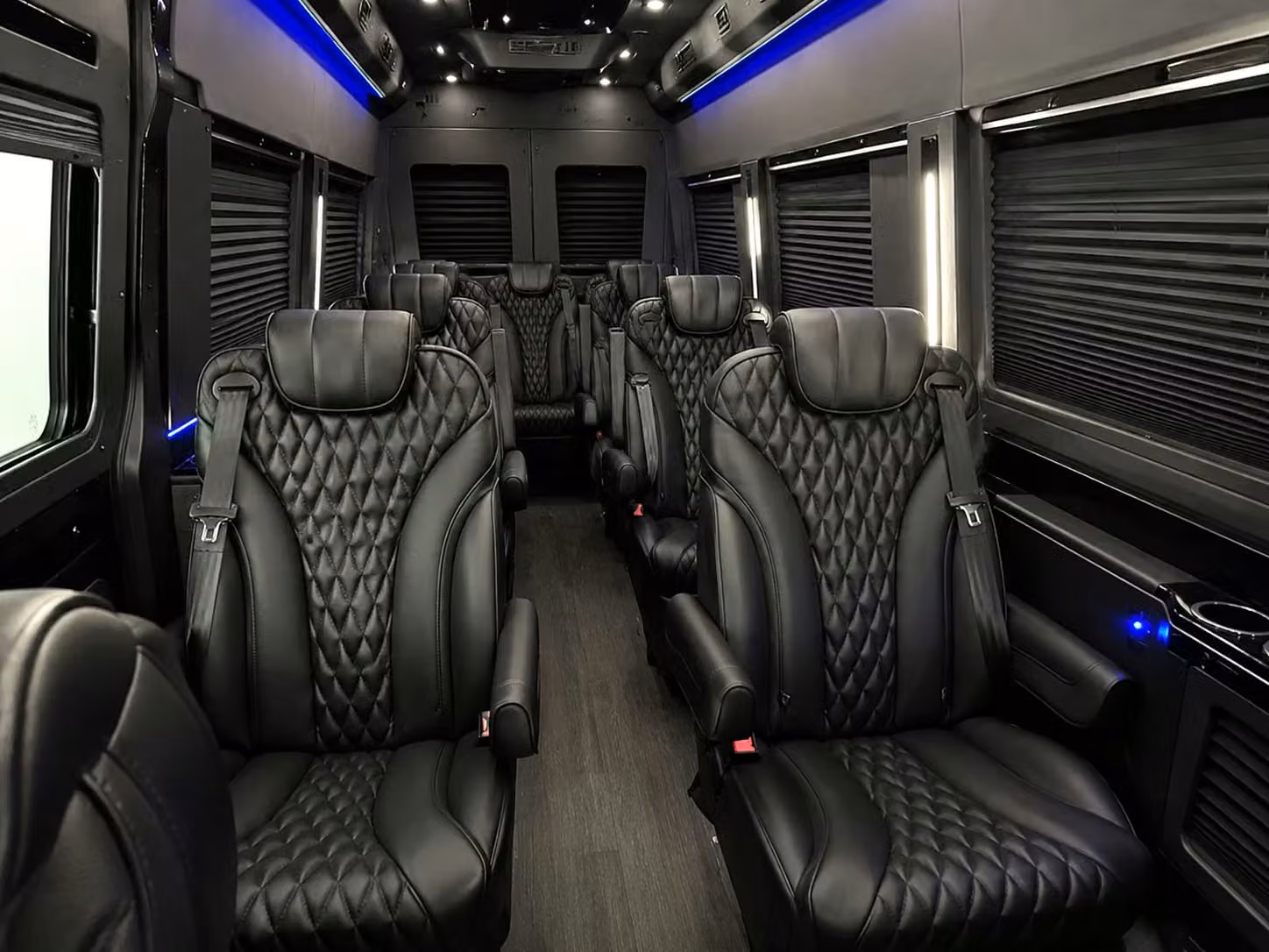 sprinter van with driver inside